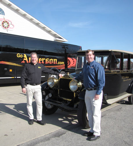 charter bus jobs with our Anderson Family