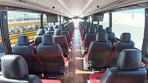 Full Size Bus Interior photo from Rear of Bus