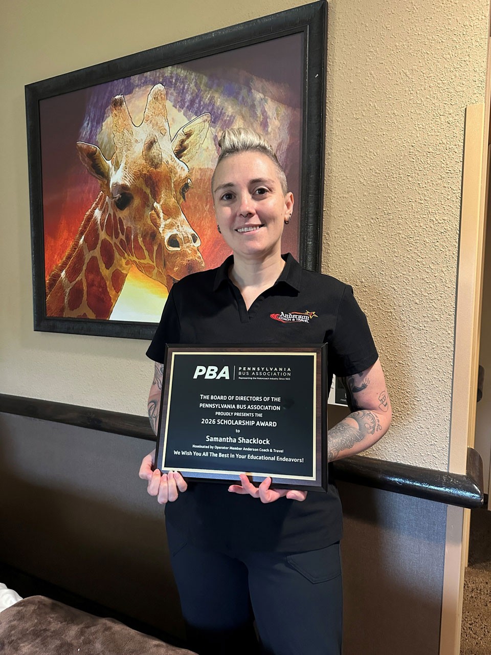 PBA Scholarship awarded to Sam Shacklock