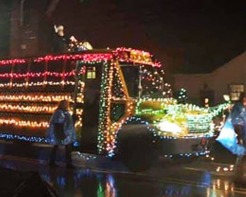 Linesville Lighted Tractor Parade